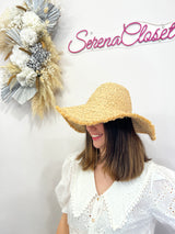 Cappello grande in raffia