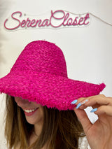 Cappello grande in raffia