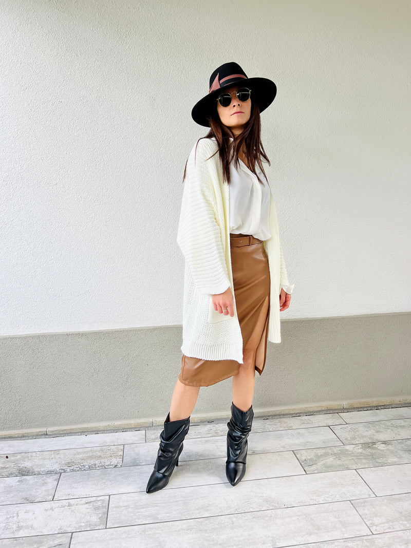 Gonna ecopelle lunga – serenacloset__